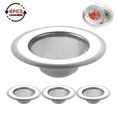 thumbnail image 1 of 4PCS Kitchen Sink Strainer - Stainless Steel Mesh Drain Strainer, Large Wide Rim 4.5" Diameter (Silver), 1 of 8