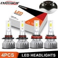 thumbnail image 1 of 4PCS LED Headlight Bulbs 9005 H11 For Ford Taurus 2008 2009 High Low Beam Bulbs 6000K, 1 of 8