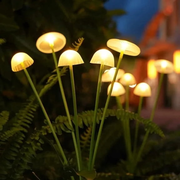 4PCS LED Solar Solar Garden Lights Outdoor mushroom lamp Lights Waterproof RGB for Patio Yard Garden Decoration