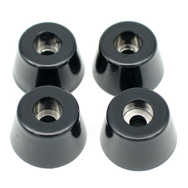 4PCS Large Black Round Rubber Feet D47x36xH28mm Rubber Cutting Board