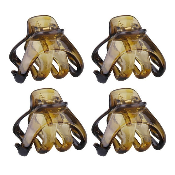 4PCS Large Grip Octopus Clip Spider Hair Claw Octopus Jaw Hair Claw Clips for Thick Hair