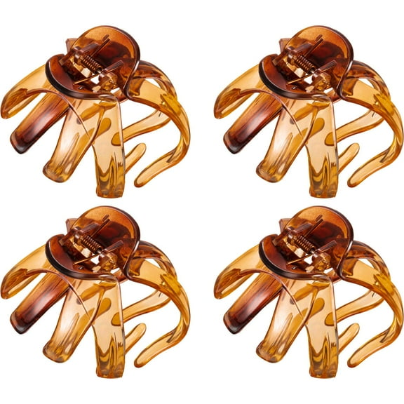 4PCS Large Hair Claw Clips Octopus Hair Clips for Thick Hair Spider Claw Clip for Girls Women