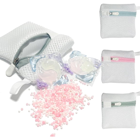 4PCS Laundry Pod Anti-Sticking Bag Laundry Pods Dissolution Protection Bag Scent Beads Bags Durable Storage Bag for Pods Scented Beads