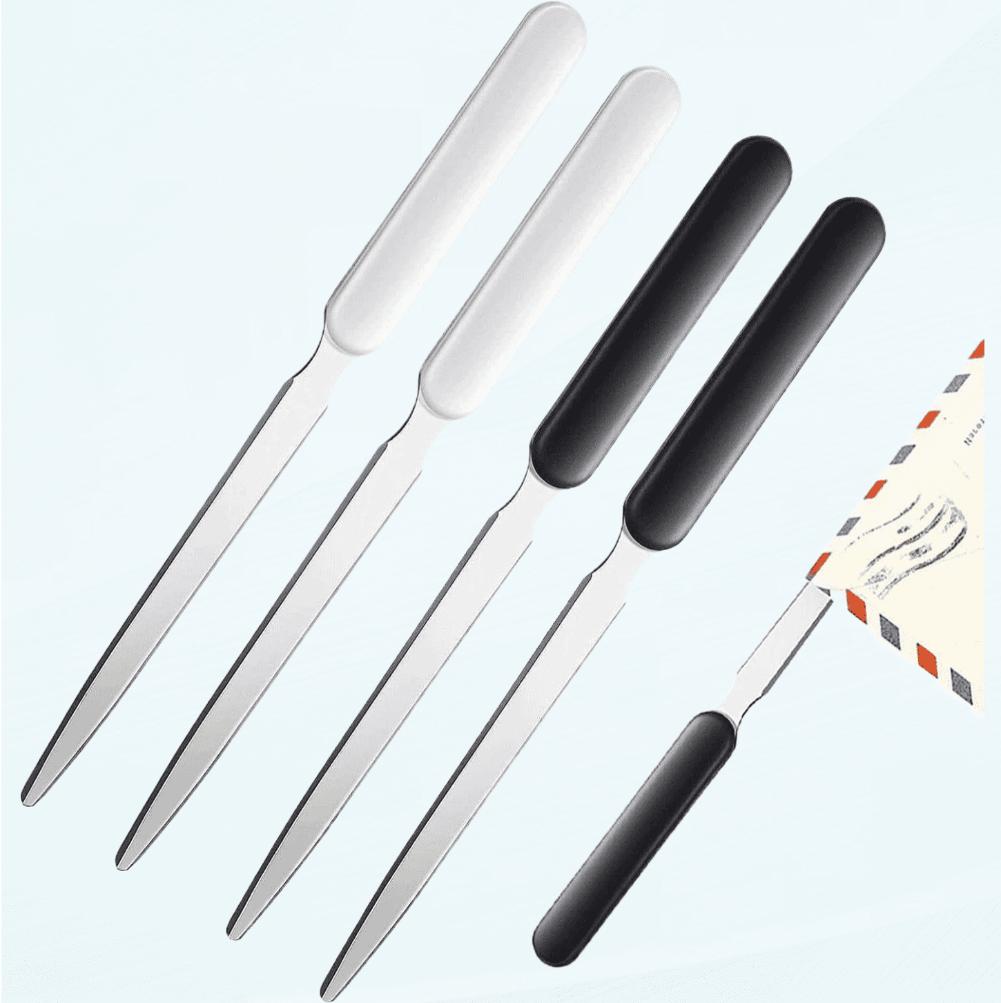 4PCS Letter Opener Envelope Slitter Stainless Steel Sword Letter