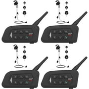 4PCS/Lot Football Referee Bluetooth Headset Intercom 4 People Talking Same Time