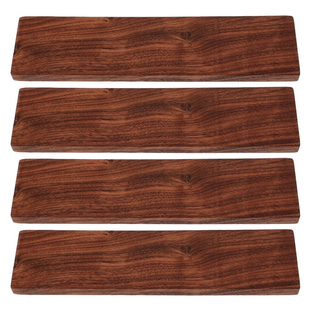 4PCS  Lumber Boards DIY Engraving Planks Woodworking Walnut Hardwood Planks Unfinished Walnut Blocks for Carving Whittling and Crafting