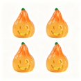 thumbnail image 1 of 4PCS Luminous Mini Resin Pumpkin Figurines, Glow in The Dark Halloween Miniature Pumpkin Figures Statue for Fall Party Dollhouse Potted Plant Micro Landscape Home Outdoor Decoration DIY Crafts, 1 of 8