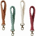 thumbnail image 1 of 4PCS Macrame Wristlet Keychain Boho Women Handmade Braided Keychain Lanyard, 1 of 7