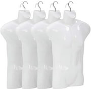 FDW 4PCS 30 inch Adjustable Sewing Mannequin,Stable Hook, Perfect for DisplayWhite