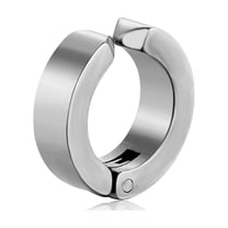 4PCS Man & Women Hoop Magnetic Stainless Titanium Ear Clip No Ear Piercing Hole Fake Earring (Stainless)