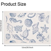 4PCS Marine Life Underglaze Transfers for Pottery Scallops Seahorses Turtles Transfer Stickers Ceramic Decals Ceramic Underglaze Transfers for Pottery Overglaze Enamel Decal Waterslide Decal