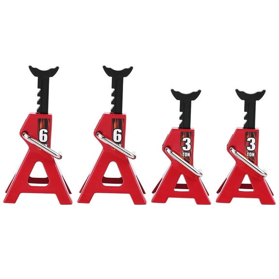 4PCS Metal 6 Ton 3 Ton Simulation Jack Stands Toy For D90 Axial Wraith SCX10 1/10 RC Crawler Car