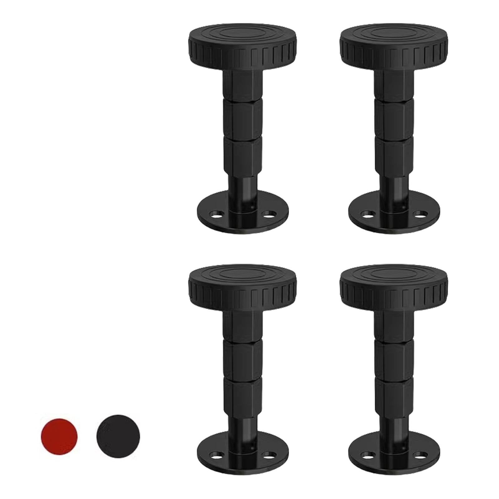 4PCS Metal Bed Risers Anti Vibrations Adjustment Height Furniture ...