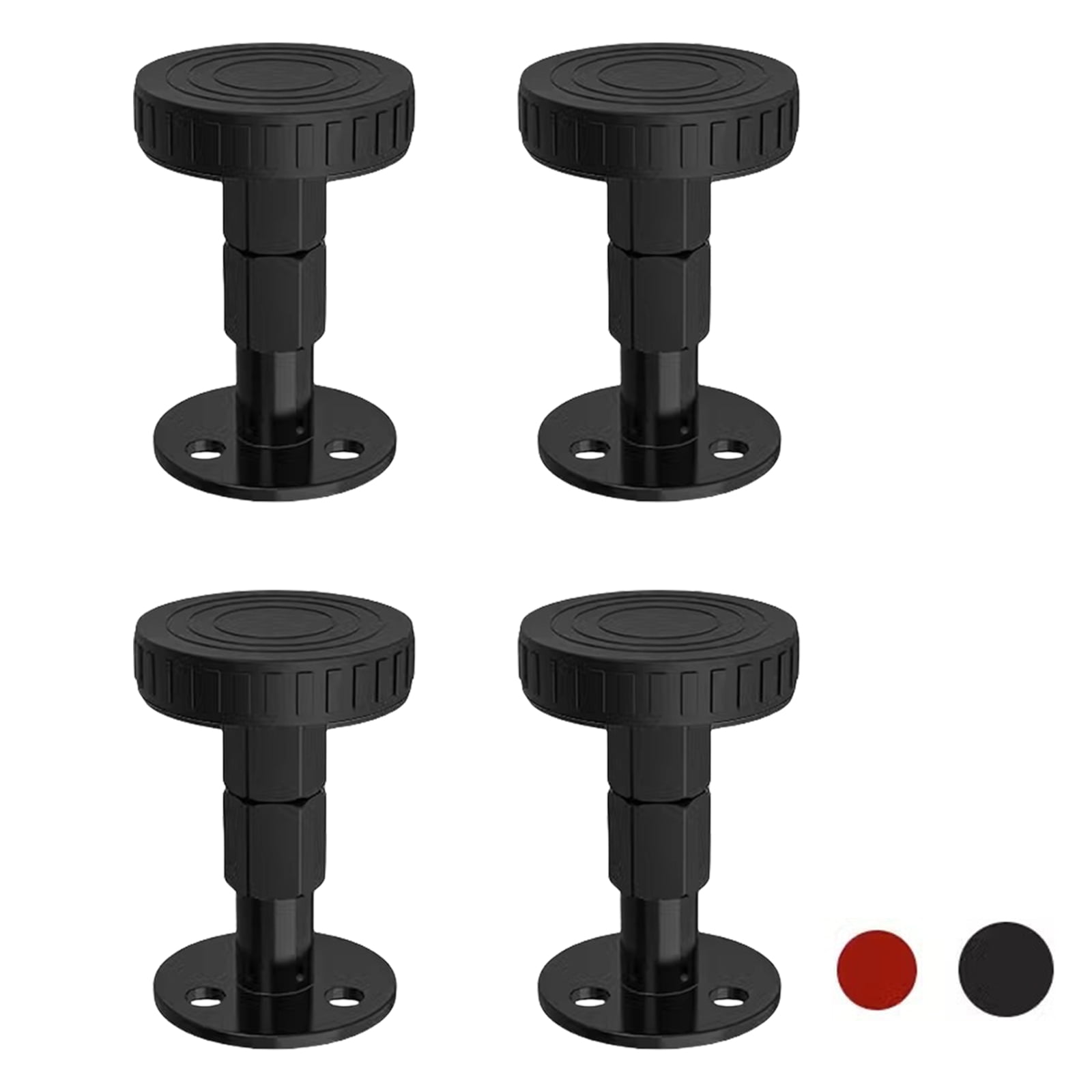4PCS Metal Bed Risers Anti Vibrations Adjustment Height Furniture ...