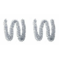 4PCS Metallic Tinsel Garland Twist Sparkly Foil Streamer Decor for Halloween Christmas Tree Party Indoor Outdoor,Garland for Mardi Gras Parade Floats New Year Wedding Birthday Celebration Decorations