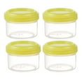 thumbnail image 1 of 4PCS Mini Clear Jars With Leakproof Lids Round Clear Container 35ml Refillable Storage Containers For Home And Kitchen Organizing Lunch Trays for Adults 1/2 Cup Containers with Lids Airtight Storage, 1 of 2