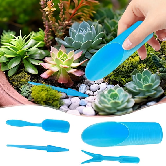 4PCS Mini Garden Tools Set for Indoor Plants, Essential Cultivation Tool Kit with Shovel and Soil Aeration Tool, Complete Plant Transplanting and Care Solution