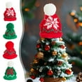 thumbnail image 1 of 4PCS Mini Santa Hats Christmas Scarf Set, Mini Santa Hats for Crafts Mini Christmas Decorations Christmas Tree Ornaments for DIY Craft Art Snowman Doll, 1 of 7