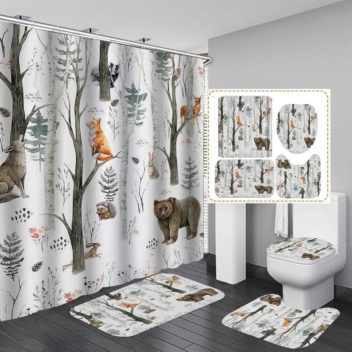 Summit Lodge Moose Shower Curtain NCU0DQQ0724