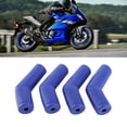 thumbnail image 1 of 4PCS Motorcycle Gear Shift Lever Shoe Protector Rubber Anti Slip Universal for Street Dirt Bikes ATVs Blue, 1 of 6