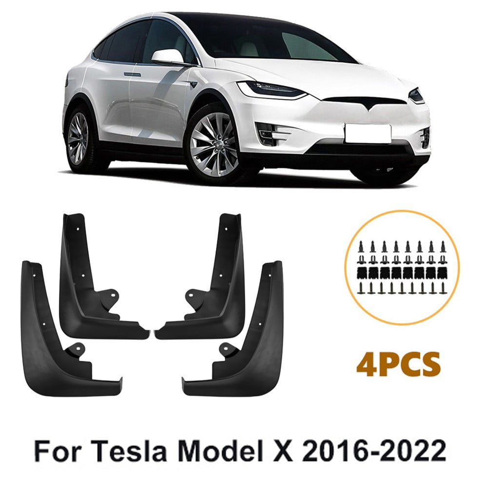 4PCS Mud Flaps For Tesla MODEL X 2016-2022 Splash Guards Mudguards Front Rear