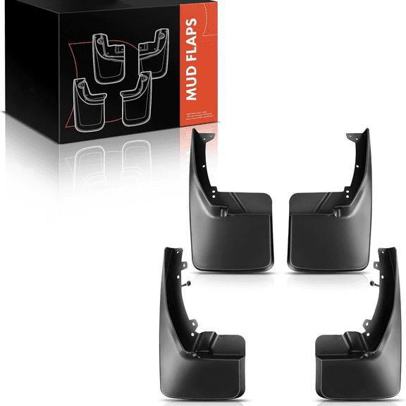 4PCS Mud Flaps Splash Guards Compatible with Dodge, Ram Vehicles - Ram 1500 2009-2010 2500 3500 2010, 1500 2500 3500 2011-2016, (W/o Fender Flares) Front and Rear Mudguards Mudflaps