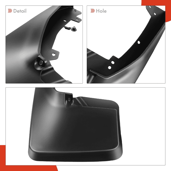 4PCS Mud Flaps Splash Guards Compatible with Dodge, Ram Vehicles - Ram 1500 2009-2010 2500 3500 2010, 1500 2500 3500 2011-2016, (W/o Fender Flares) Front and Rear Mudguards Mudflaps