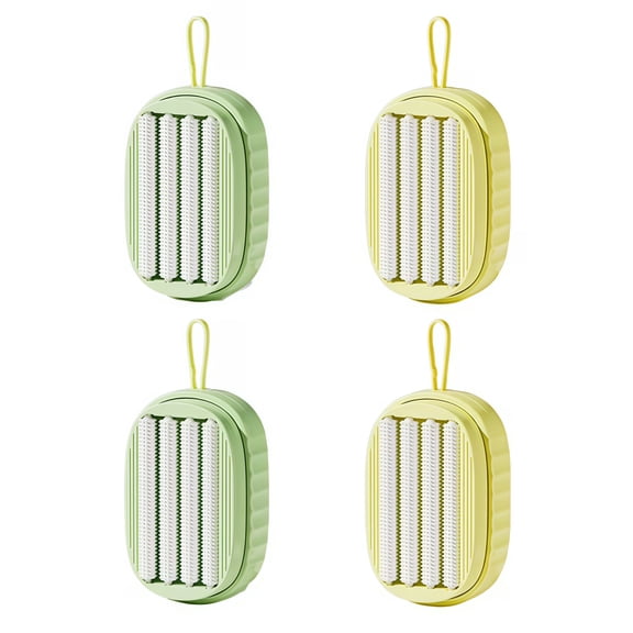 4PCS Multi-Functional Laundry Brush With Press And Liquid Dispenser