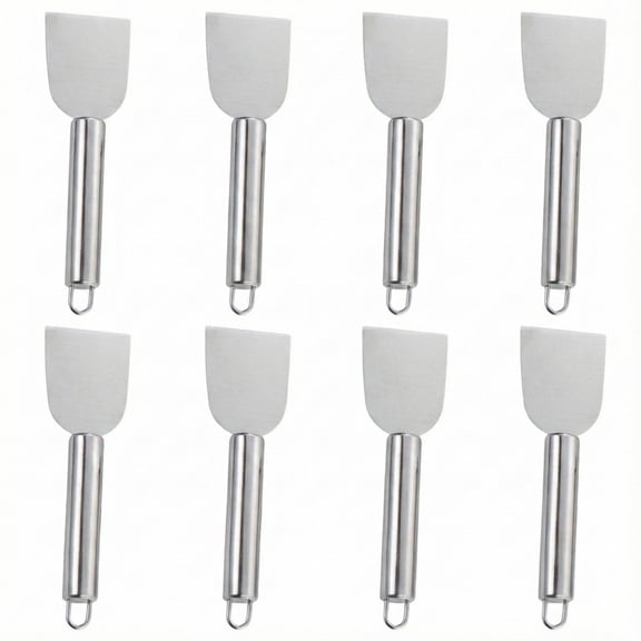 4PCS Multifunctional Spatula, Stainless Steel Kitchen Cleaning Spatula Scraper, Ice Defrosting Remover Oil Stain Cleaning Tool Kitchen
