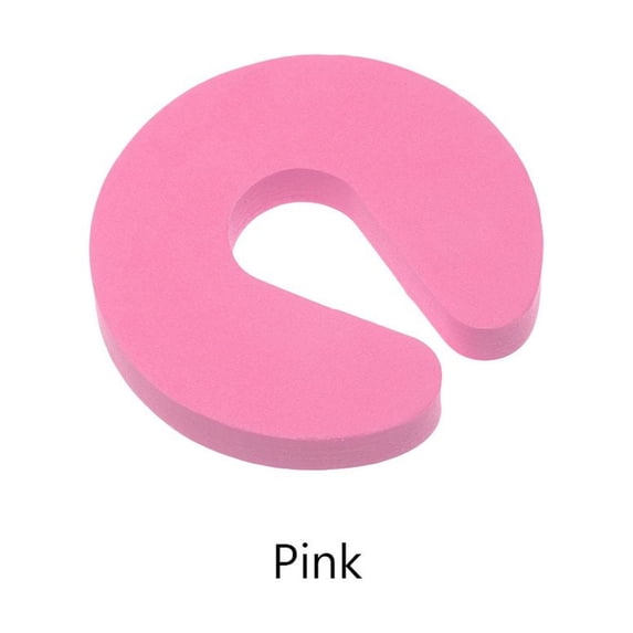 4PCS New Kitchen Bedroom Foam Door Clip Door Stopper Finger Protector Guard Baby Kids Safety PINK