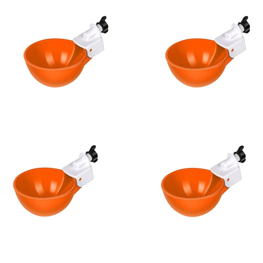 5PCS Automatic Chicken Water Cup Waterer Poultry Drinker Feeder Drinking Bowl