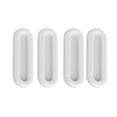 thumbnail image 1 of 4PCS No-Drill Sliding Door Handles - Self-Stick Adhesive Pull Handles for Glass/Shower/Closet Doors, Multipurpose Cabinet Drawer Handles, Finger Pulls, Easy Install Instant Handle Helper, 1 of 9