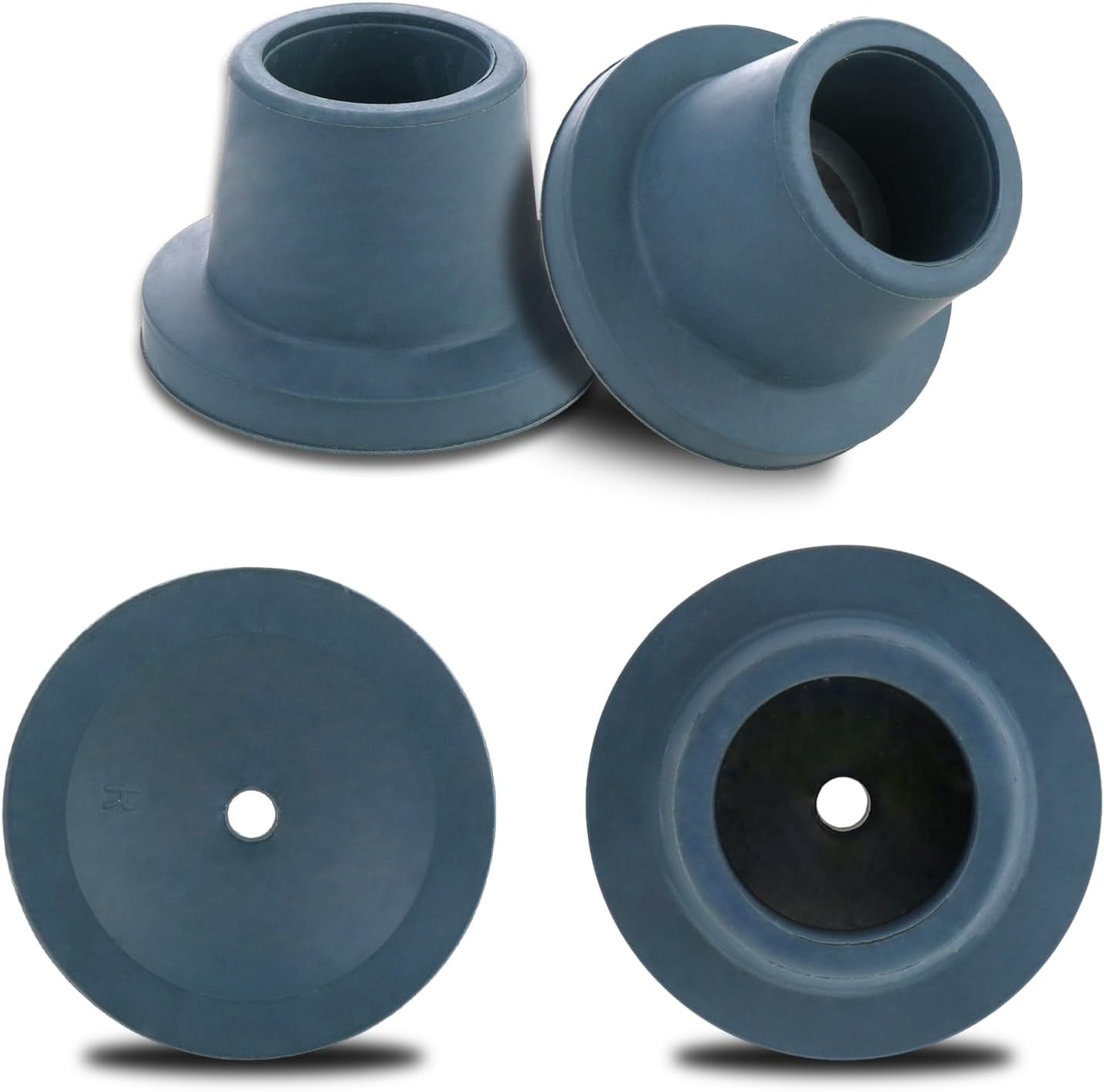 4PCS NonSlip Rubber Feet for Shower Chairs 11/8" ID Replacement