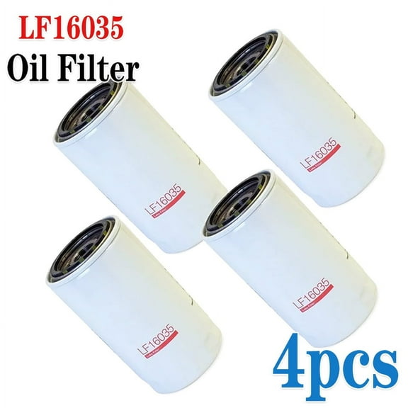 4PCS Oil Filter For Cummins 6.7L Engine, Part Number LF16035