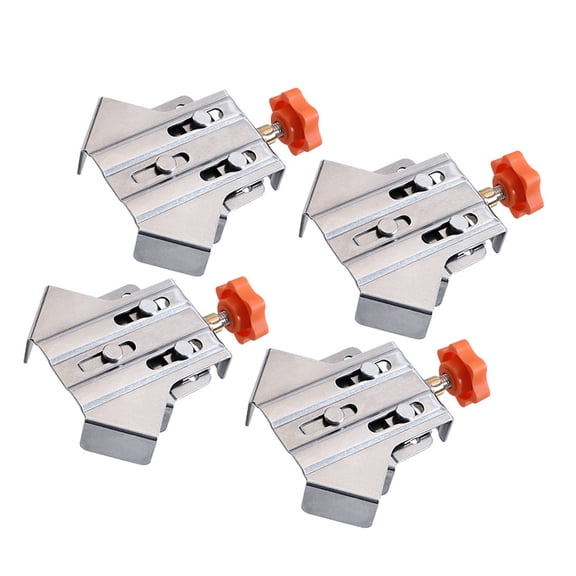 4PCS Open Right Angle Clamp 90 Degree Clip Fixer Stainless Steel Woodworking Corner for DIY Photo Frame