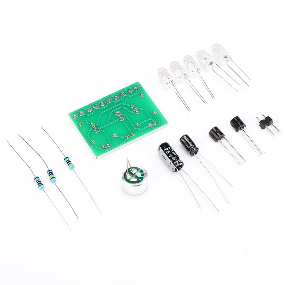 4PCS PCB Board Sound Control LED Melody Lamp Electronic Production Kits ...