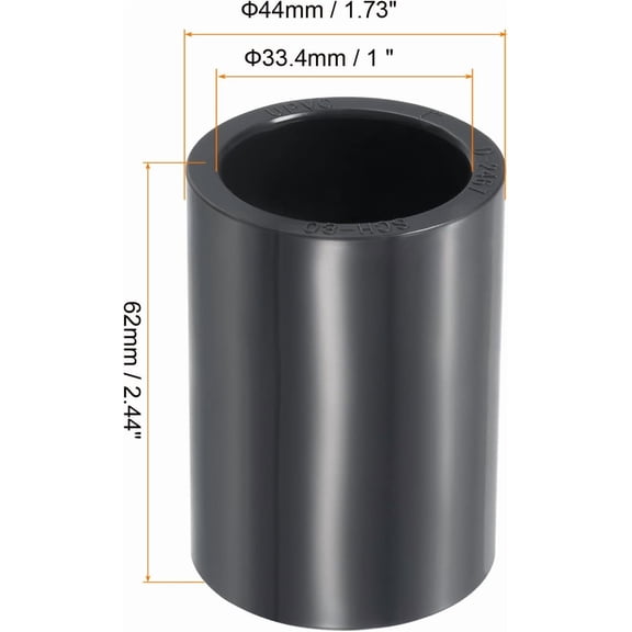 4PCS PVC Bulkhead Fitting 3/4 Inch with Plugs,water Pipe Connector,(21-38mm) Hose Clamps Kit,Water Tank Connector Adapter,Thru-Bulk Pipe Fitting for Rain Barrels,Water Tanks,Pools(Grey) H-07