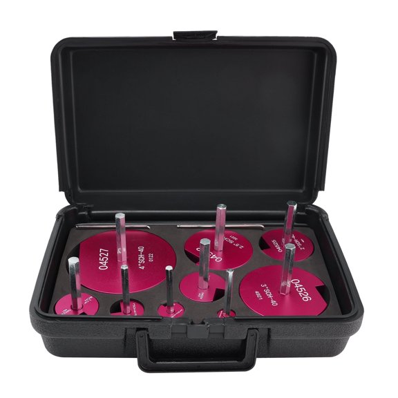 4 Piece Plastic Pipe Fitting Reamer Kit for 1/2" Drill, Includes 1.5", 2", 3", 4" Reamers, Carbide Cutting Inserts, For PVC, CPVC, ABS Pipe Fittings