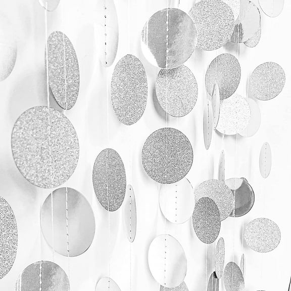 4PCS Paper Circle Dots Garland Hanging Circle Paper for Wedding Birthday Baby Shower Halloween Thanksgiving Party Decorations
