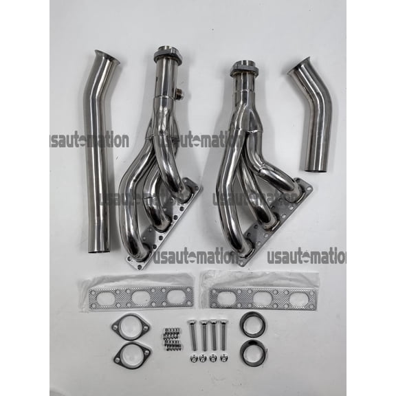4PCS Performance Exhaust Manifold Headers Fit For BMW E46 E39 Z3 2.5L 2.8L 3.0L L6