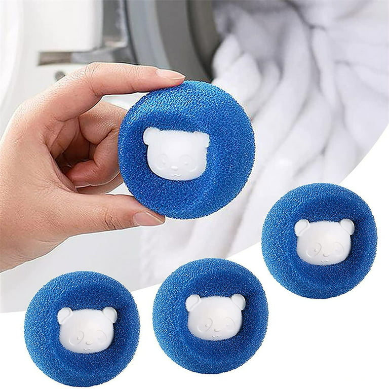 TIANBEN 4pcs Pet Hair Remover for Laundry, Reusable Hair Catcher for Washing Machine Dryer Cleaning Ball, Lint Remover Laundry for Washer Clothing Dog Cat Pet