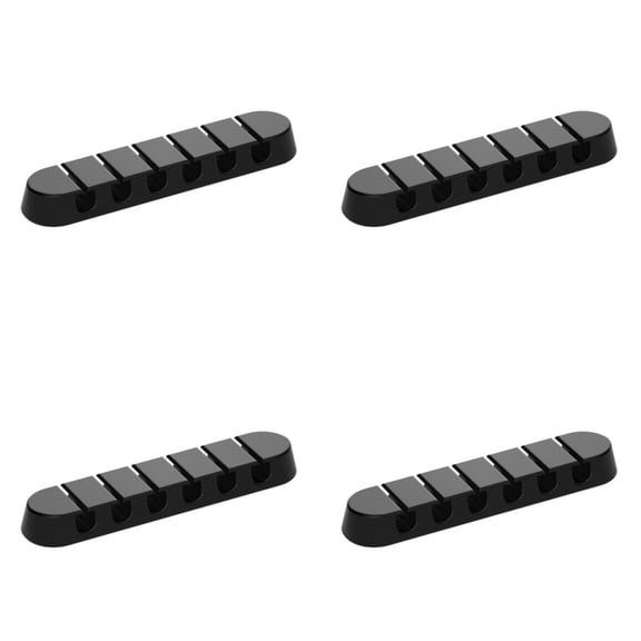 4PCS Plastic Desk Cable Management Holder Cord Organizers Cable Storage Stand