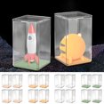 thumbnail image 1 of 4PCS Plastic Display Case, Transparent Toy Figurine Storage Box, Multipurpose Stackable Storage Organizer for Collectibles, Figures, Cosmetic, 1 of 5