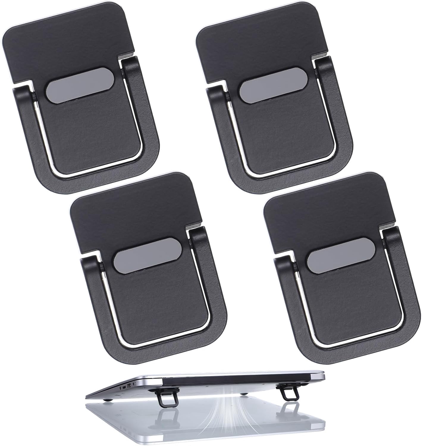 4PCS Portable Keyboard Riser Self Adhesive Laptop Stand Invisible Mini ...