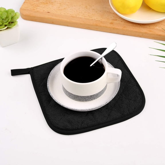 4PCS Pot Holders Cotton Made Machine Washable Heat Resistant Potholder, Pot Holder, Hot Pads, Trivet for Cooking and Baking