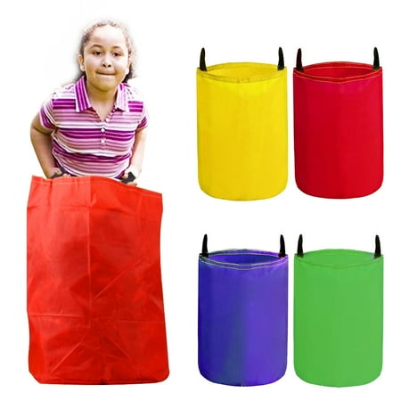4PCS Potato Sack Race Bags Jumping Bag Race Party Game Outdoor Game for Kids