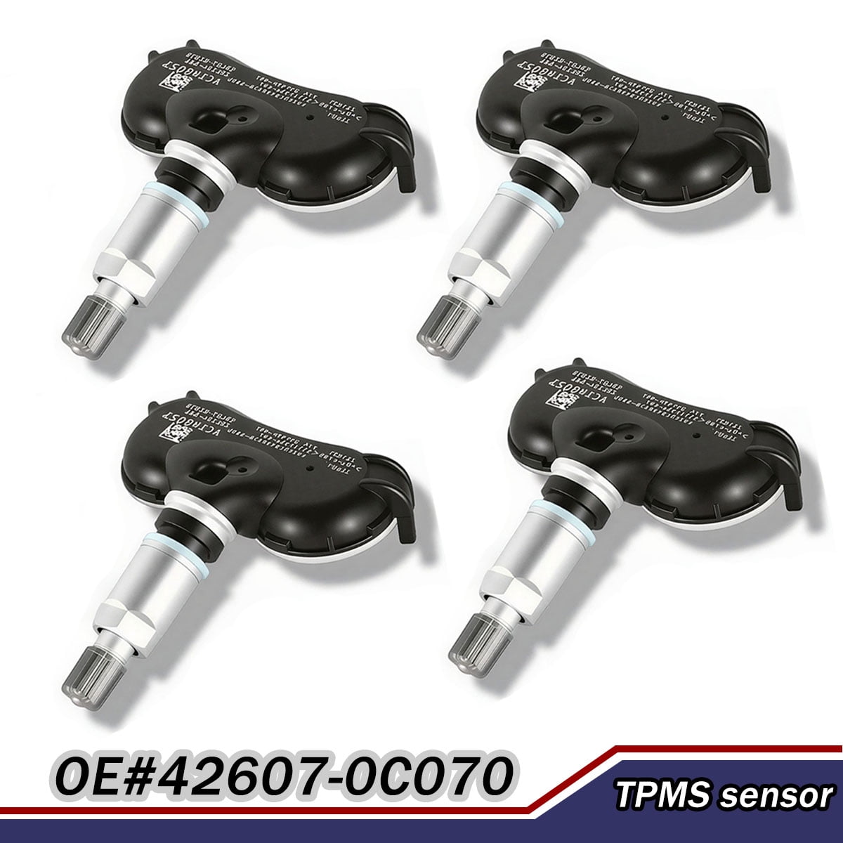 4PCS Pre-Programmed TPMS Sensor Tire Pressure Monitoring Sensor Toyota Sequoia 08-17 Sienna 06-20 Tundra 06-17 315Mhz