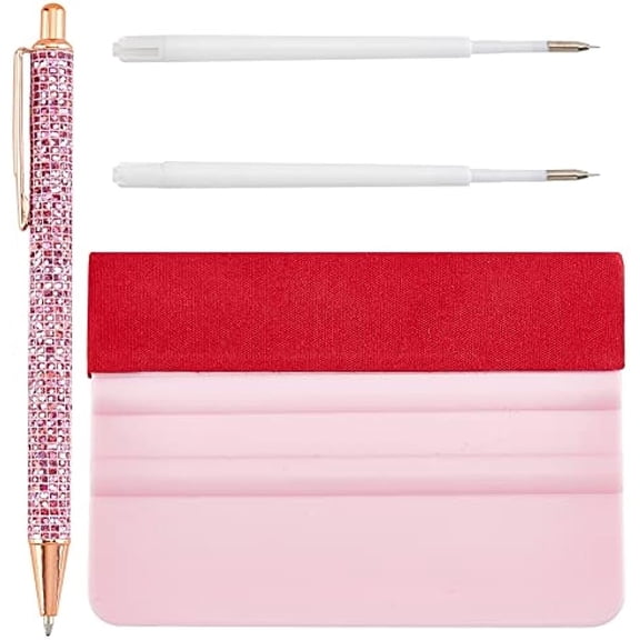 4PCS Precision Pin Pen Set Craft Vinyl Weeding Tools Retractable Air Pin Pen Wrap Installation Kit with Refill