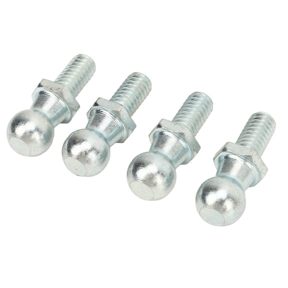 4PCS Premium 0.51 inches / 13 mm Metal Ball Studs with Washers and Nylon Lock Nuts, 5/16in-18 Thread for Gas Lift Strut and Vehicle Tool Boxes Replacement