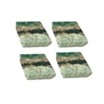 thumbnail image 1 of 4PCS Printed Outdoor Patio Seat Cushion Cover, Waterproof Stretch Wicker Sofa Cushion Slipcover, Floral Geometric Pattern Furniture Cushion Protector for Garden Rattan Chair 27.56x25.2 Inch, 1 of 8